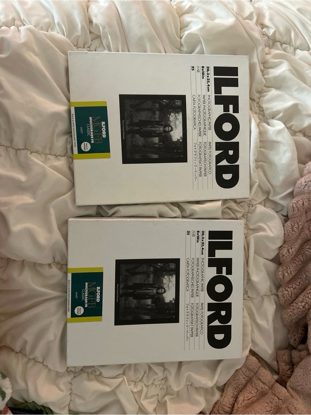 2 Ilford MGFB multigrade FB Classic Matt 8x10 Paper-25 sheets